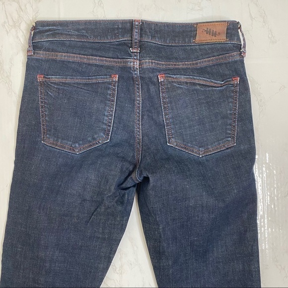 ANTHROPOLOGIE Holding Horses Dark Wash Mid Rise Slim Straight Jeans - Picture 3 of 5